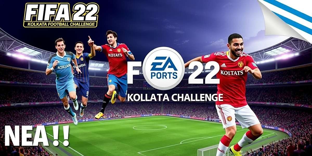 FIFA 22: Kolkata Football Challenge game cover featuring Kolkata football stadium and players with FIFA 22: Kolkata Football Challenge watermark